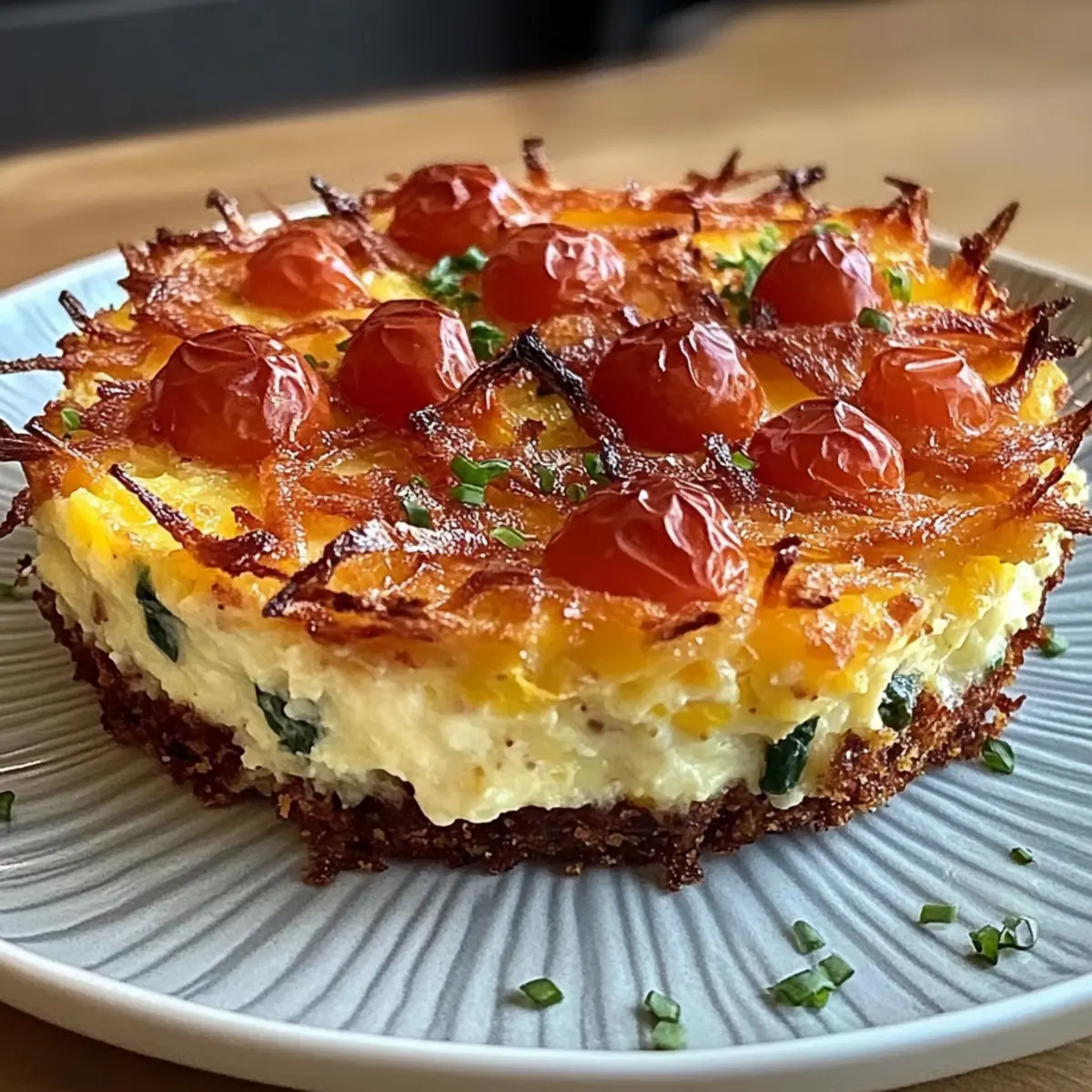 Hash Brown Crust Quiche