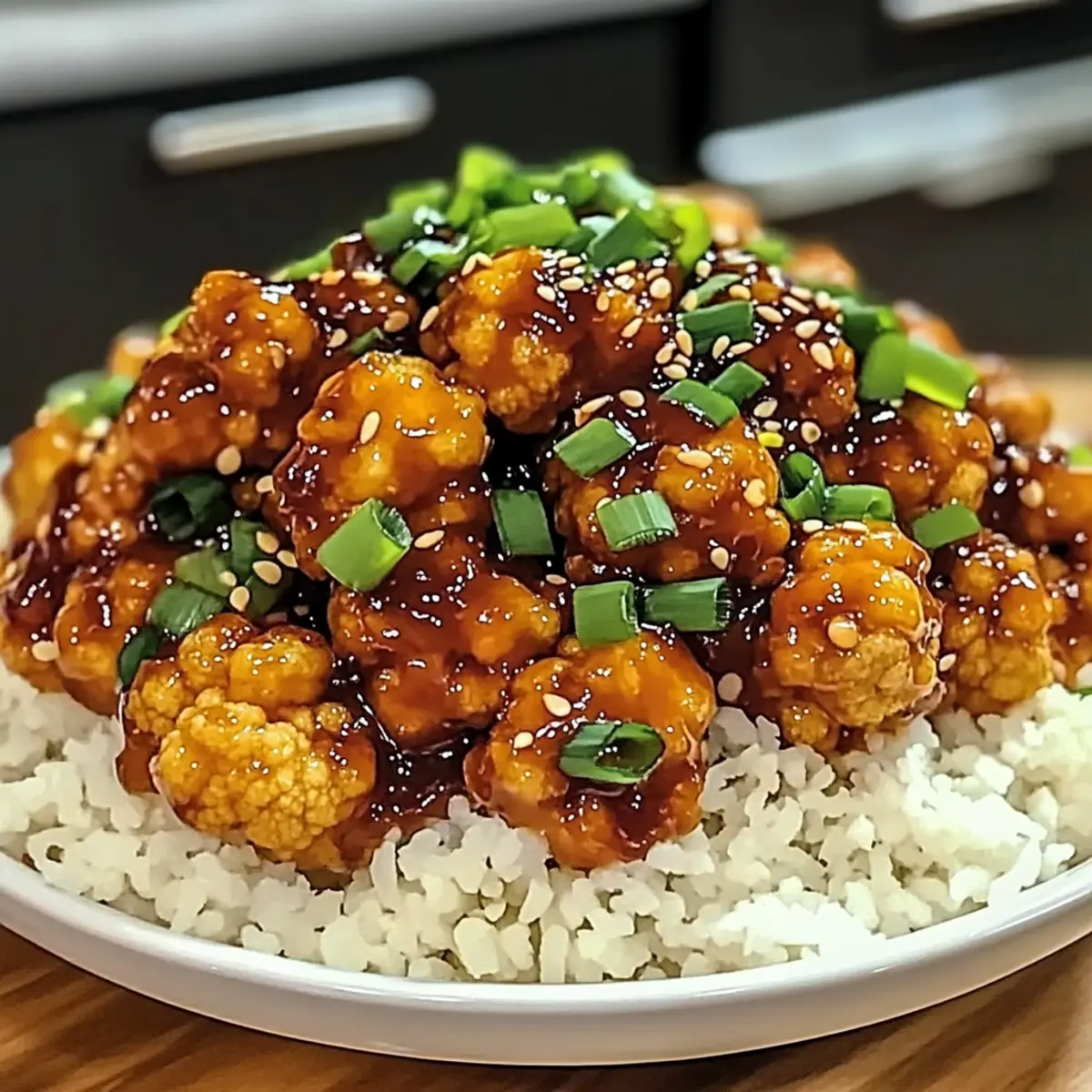 General Tso’s Cauliflower Bowls