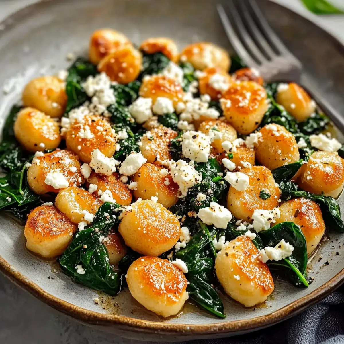 Gnocchi With Spinach And Feta