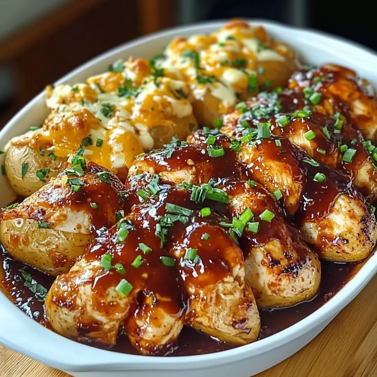 Honey BBQ Chicken Potatoes