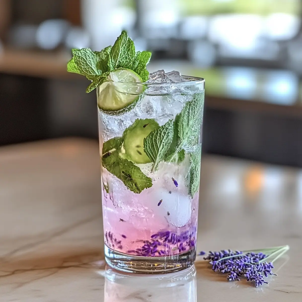 Lavender Mojito Mocktail