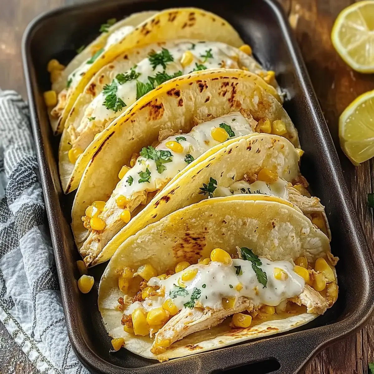 White Chicken Chili Tacos