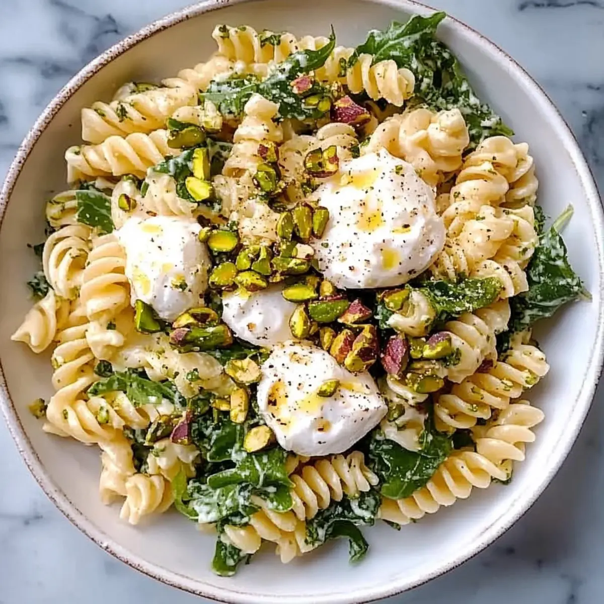 Lemon Burrata Pasta Salad