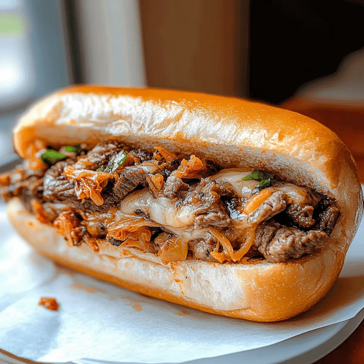 Kimchi Bulgogi Cheesesteak