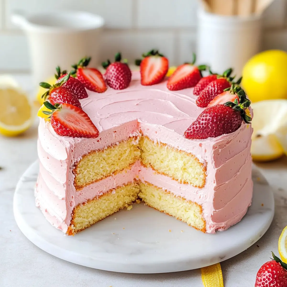 Strawberry Lemon Cake