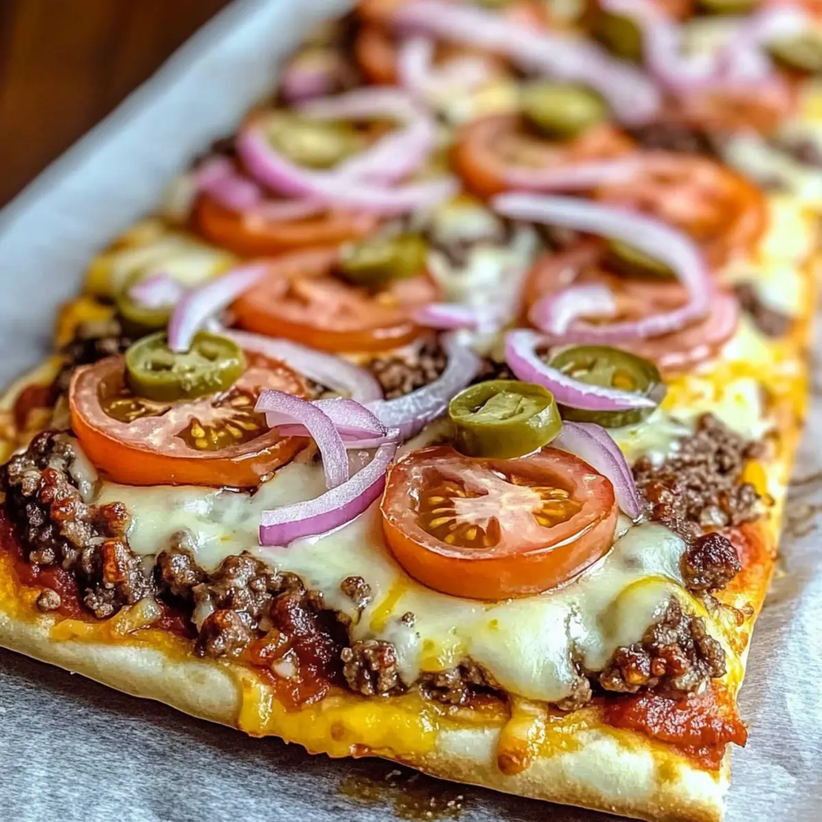 Cheeseburger Flatbreads