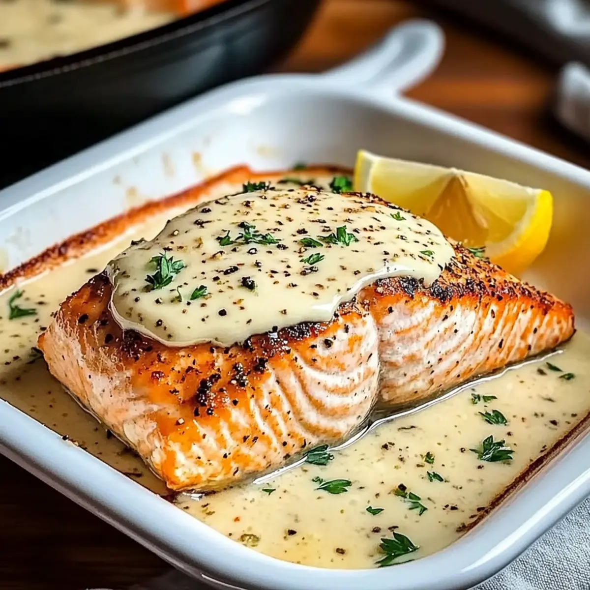 Baked Boursin Salmon