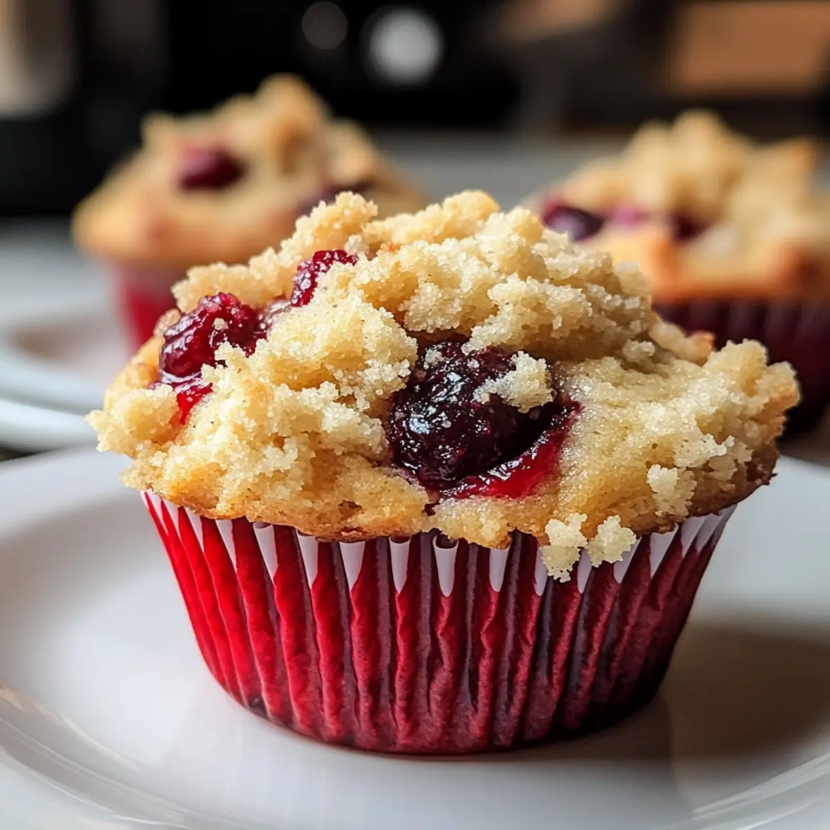 Cherry Cobbler Muffins