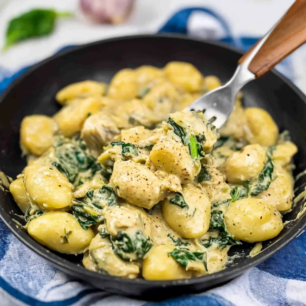 Spinach Artichoke Gnocchi