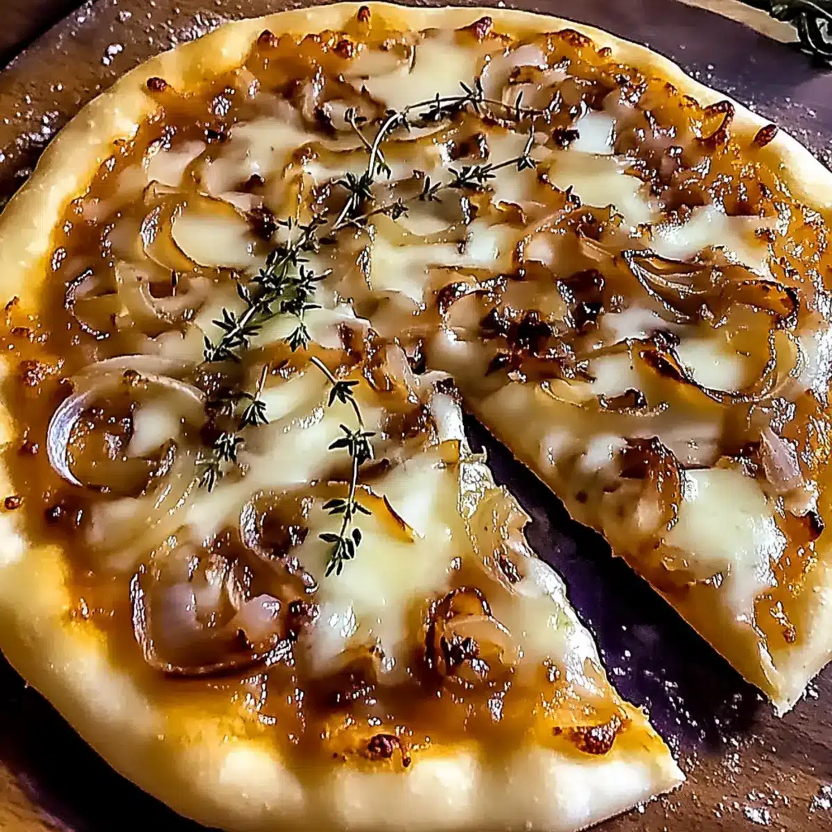 Homemade French Onion Pizza
