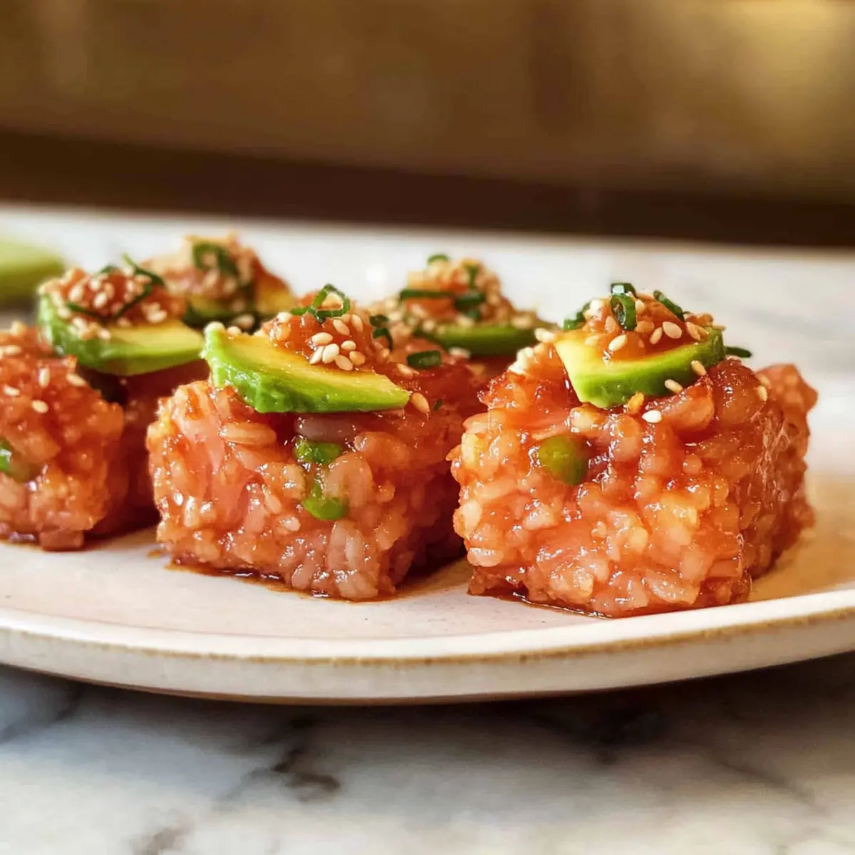 Crispy Rice with Spicy Salmon
