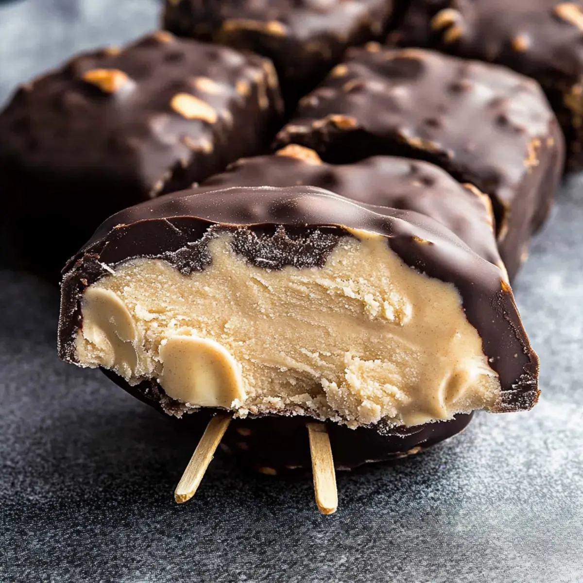 Peanut Butter Frozen Yogurt Bars