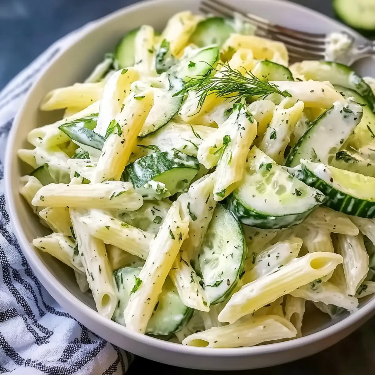 Cucumber Pasta Salad