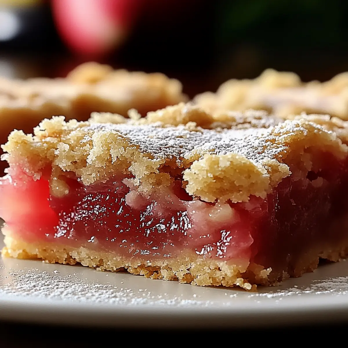 Rhubarb Shortbread Bars