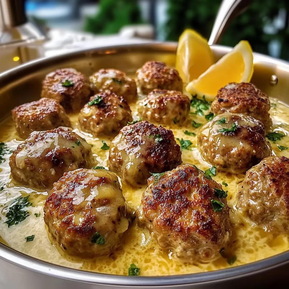 Greek Meatballs in Lemon Sauce