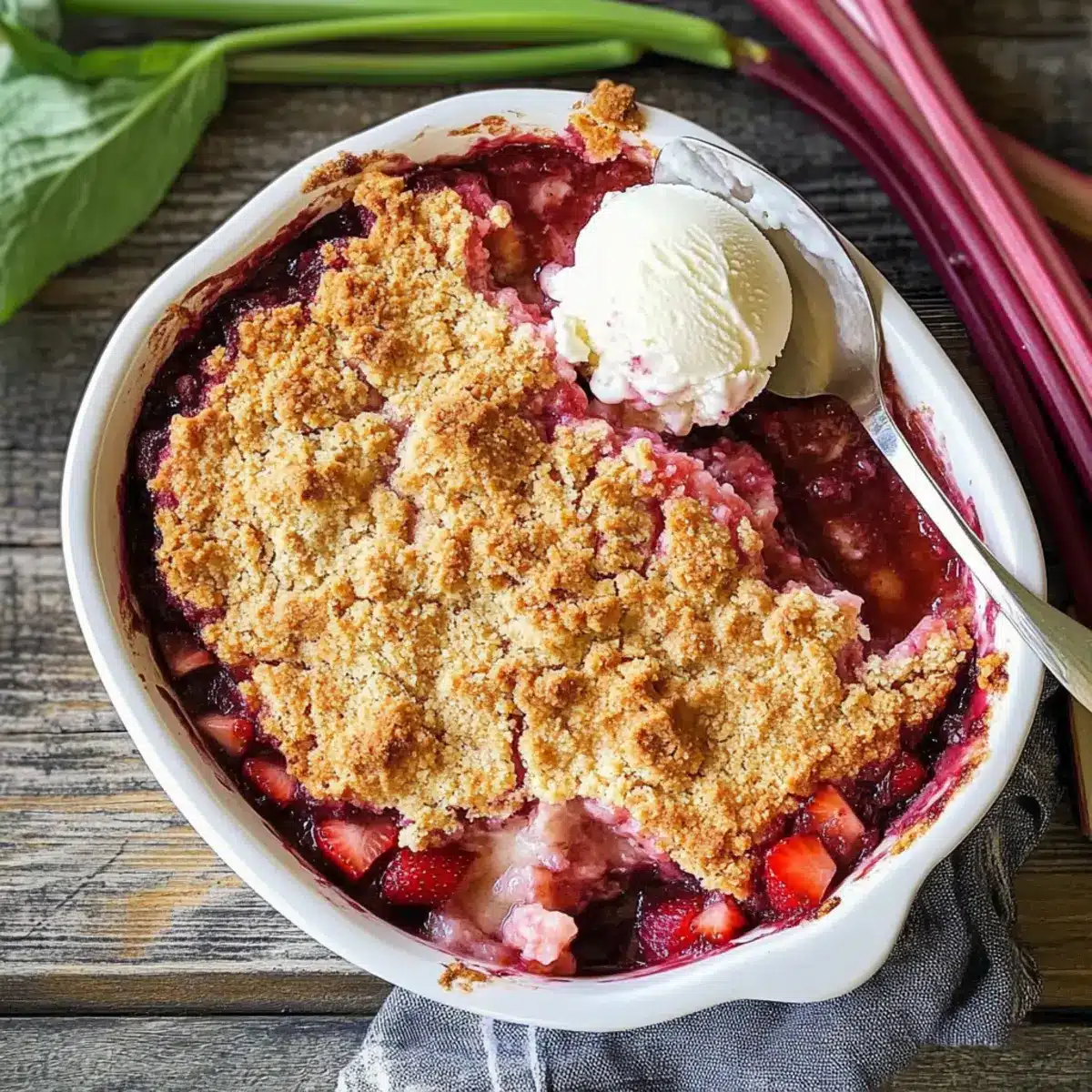Strawberry Rhubarb Cobbler