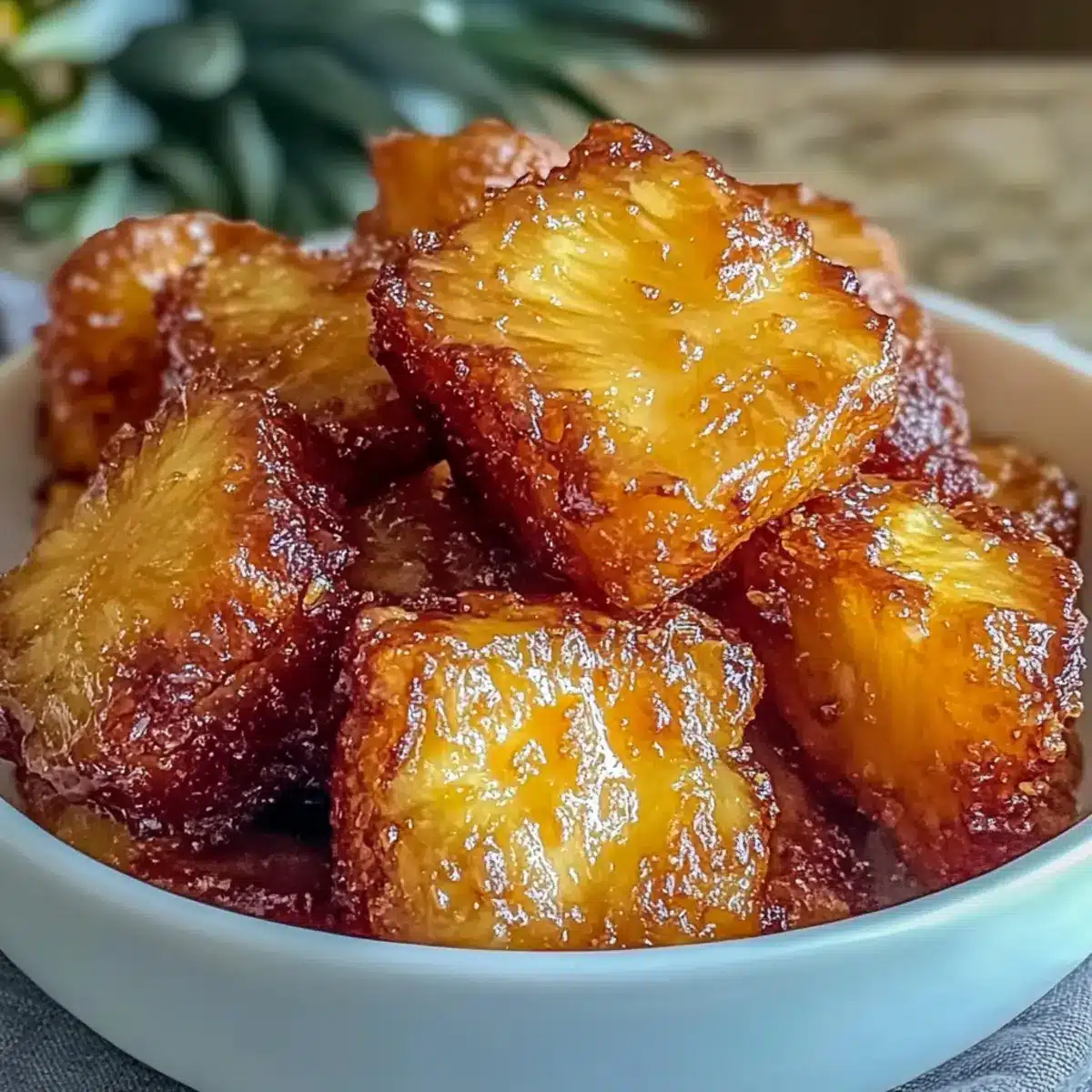 Air Fryer Pineapple Chunks
