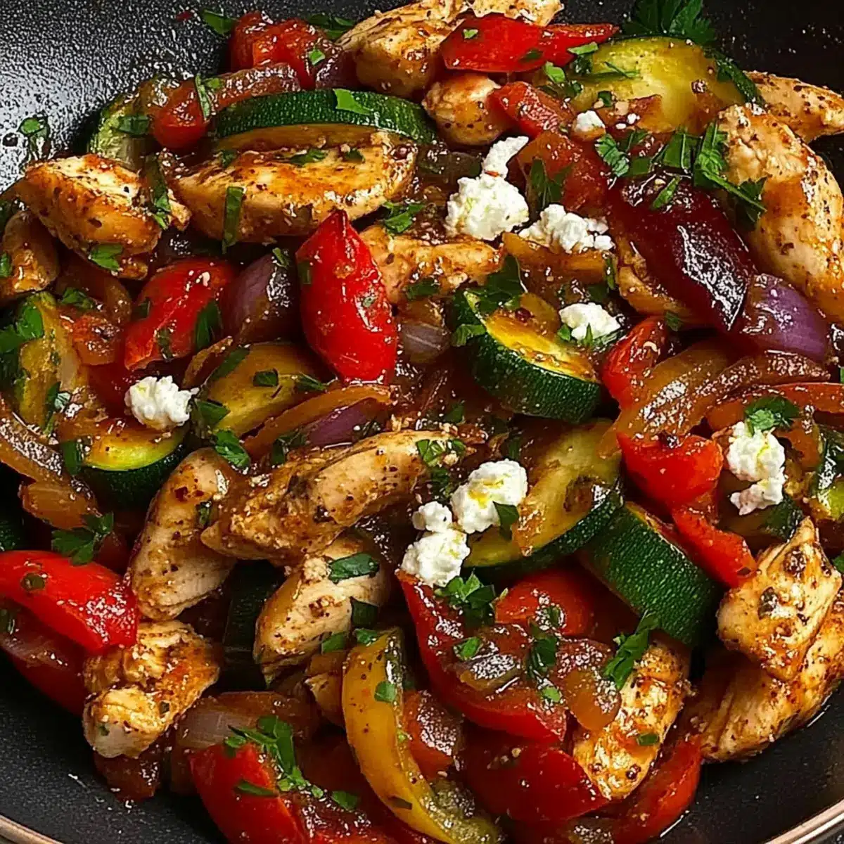 Mediterranean Chicken Stir Fry