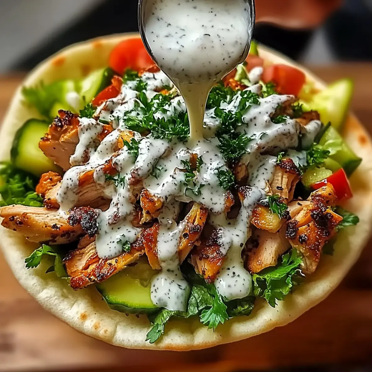 Chicken Shawarma with Garlic Sauce
