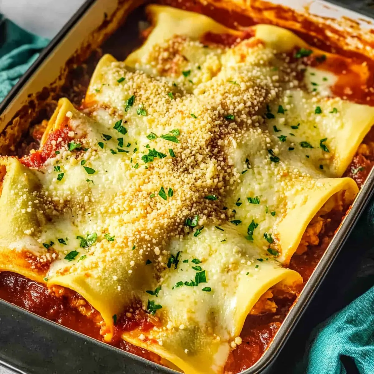 Homemade Italian Manicotti with Crepes