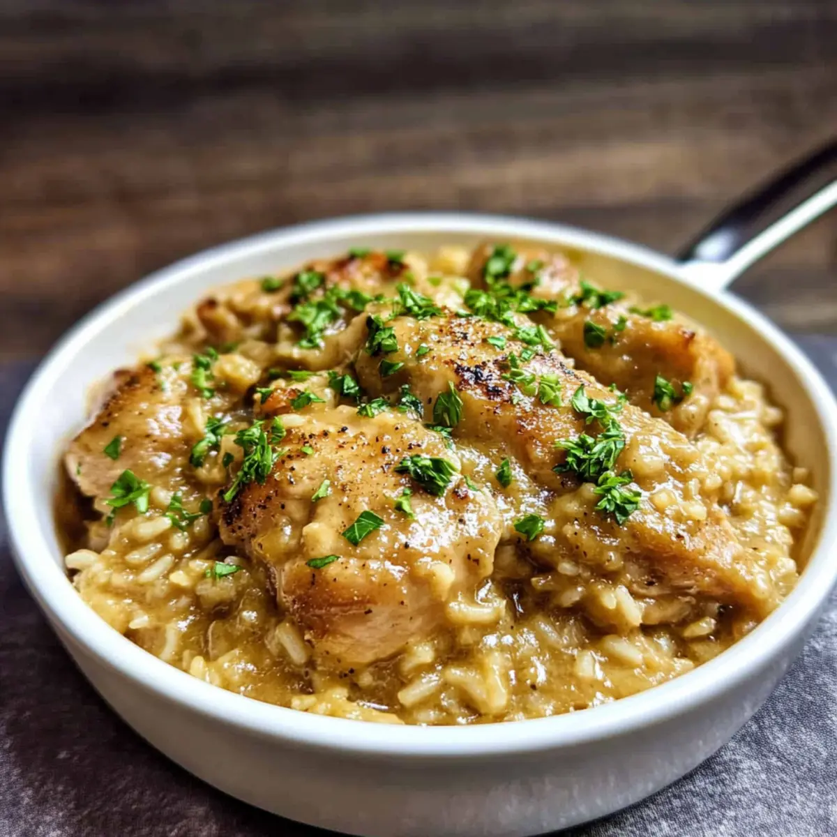 Smothered Chicken and Rice