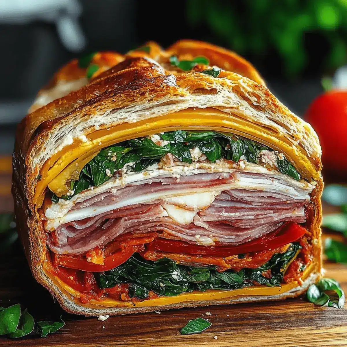 Pressed Italian Picnic Sandwich Loaf