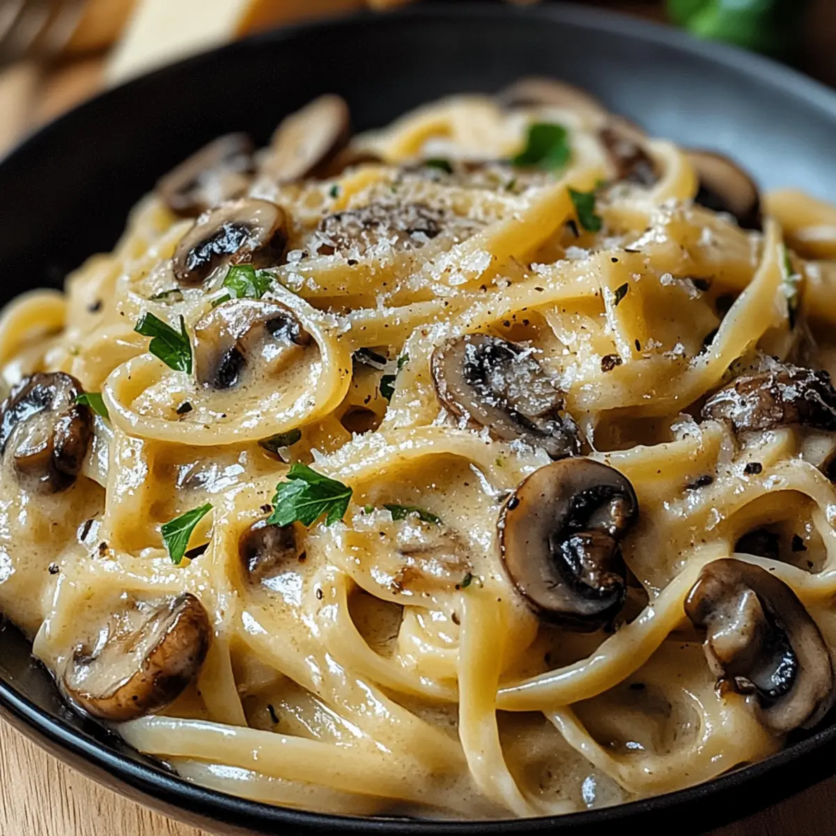 Caramelized Leek and Mushroom Gruyere Pasta