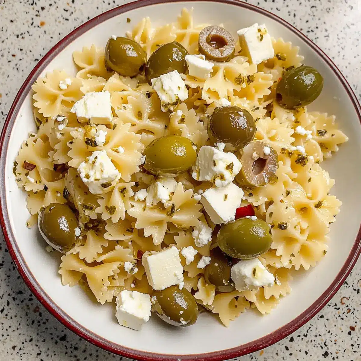 Dirty Martini Pasta Salad