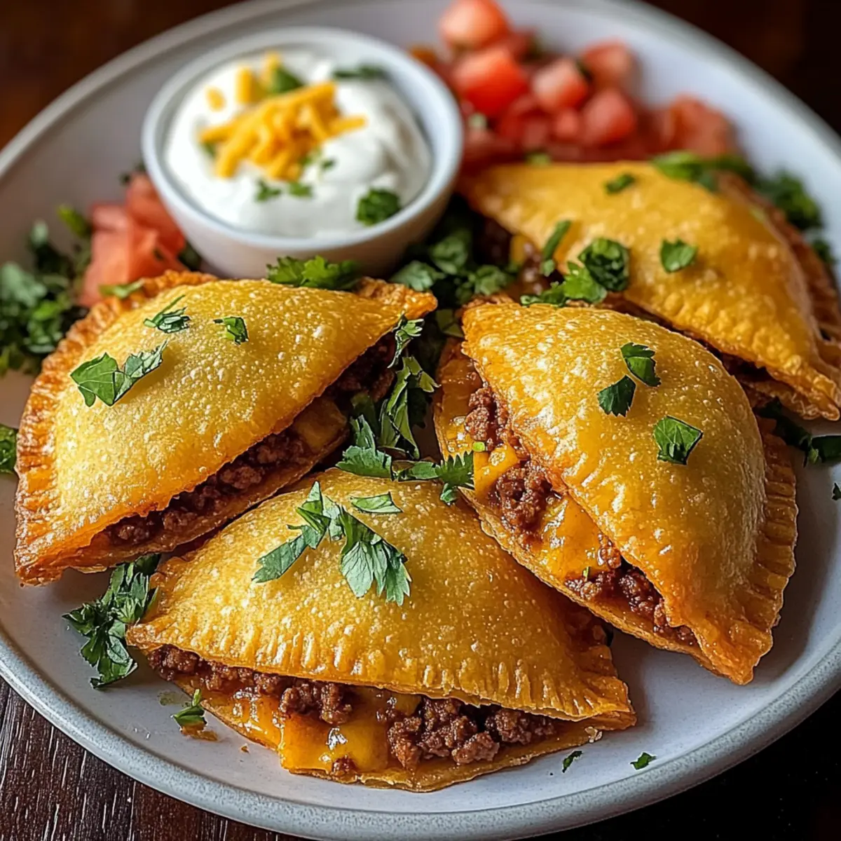 Spicy Crispy Mexican Taco Pockets
