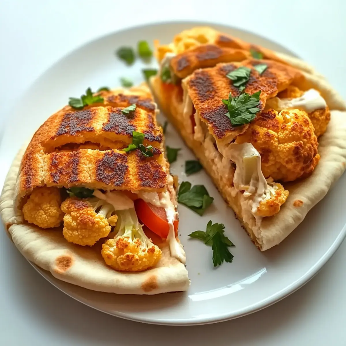 Cauliflower Pita Sandwiches