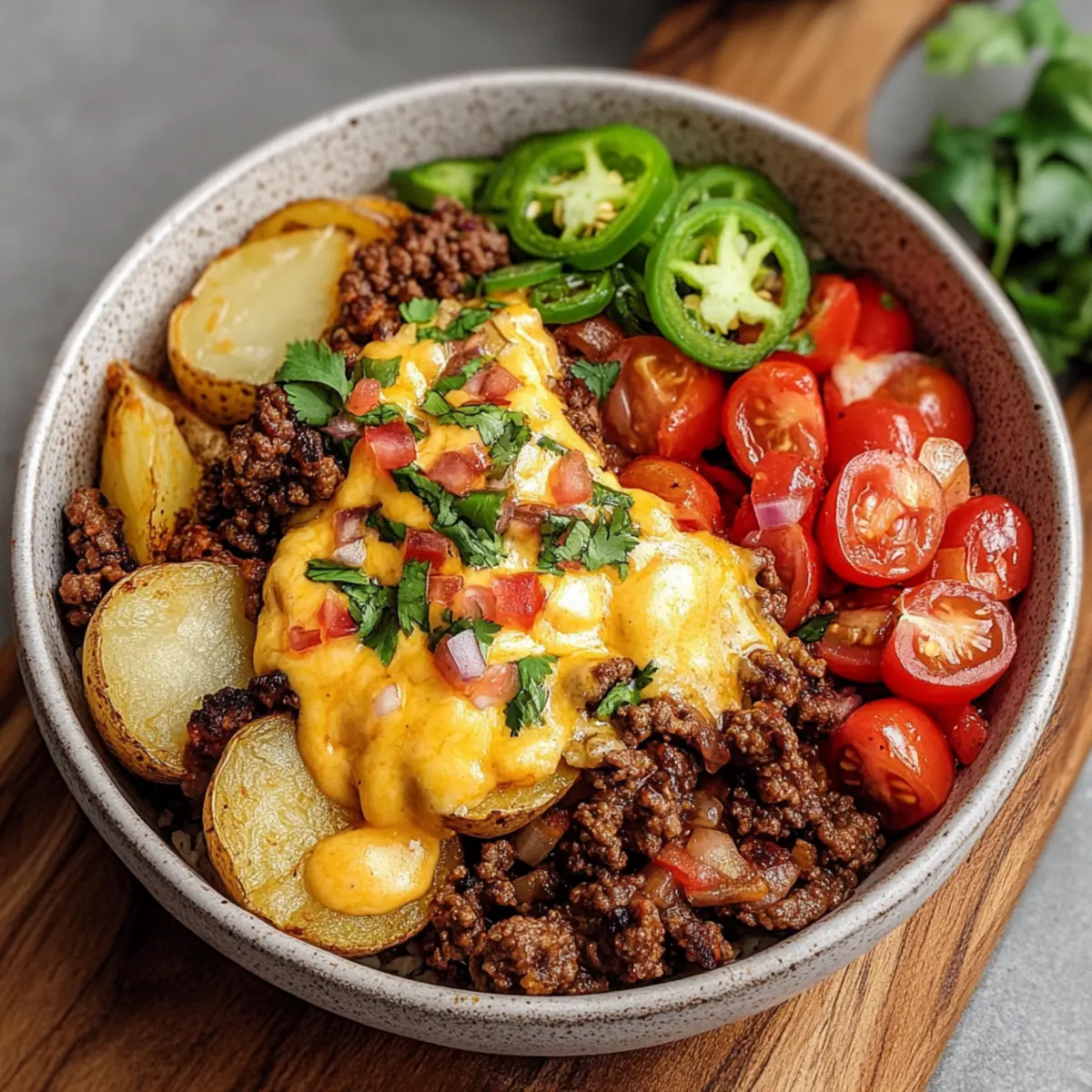 Loaded Fiesta Potato Bowls