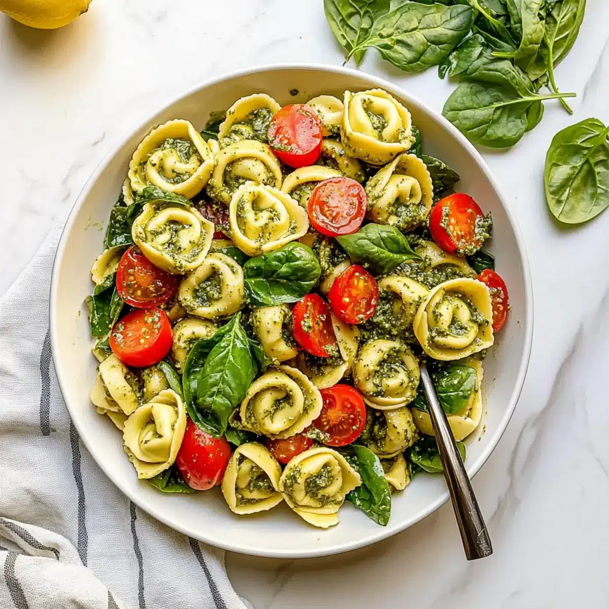 Tortellini Pasta Salad (with Pesto)