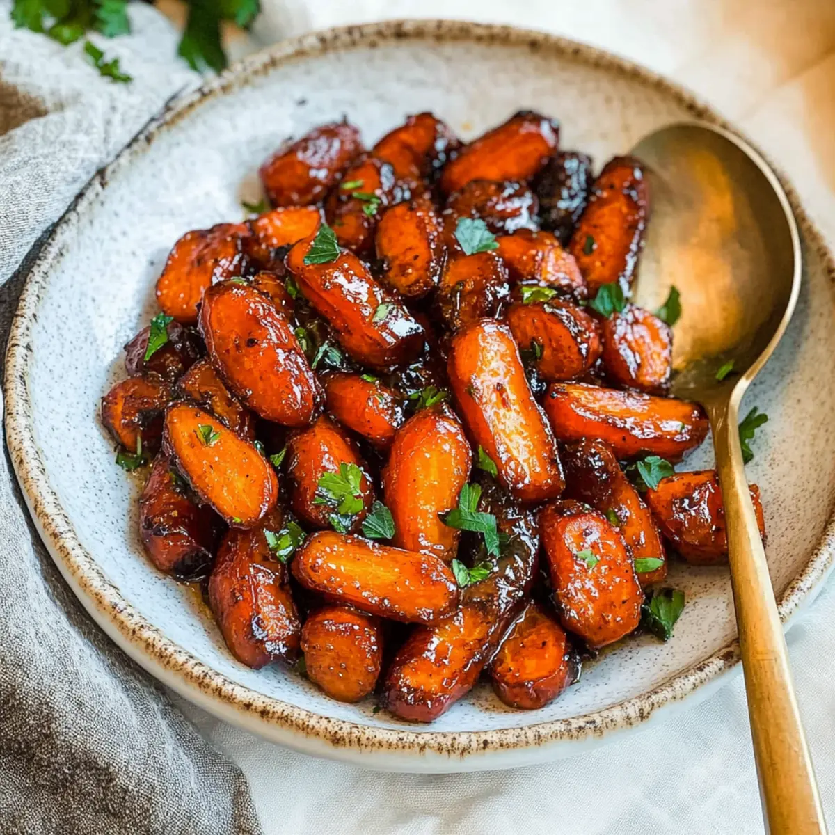 Maple Ginger Glazed Carrots