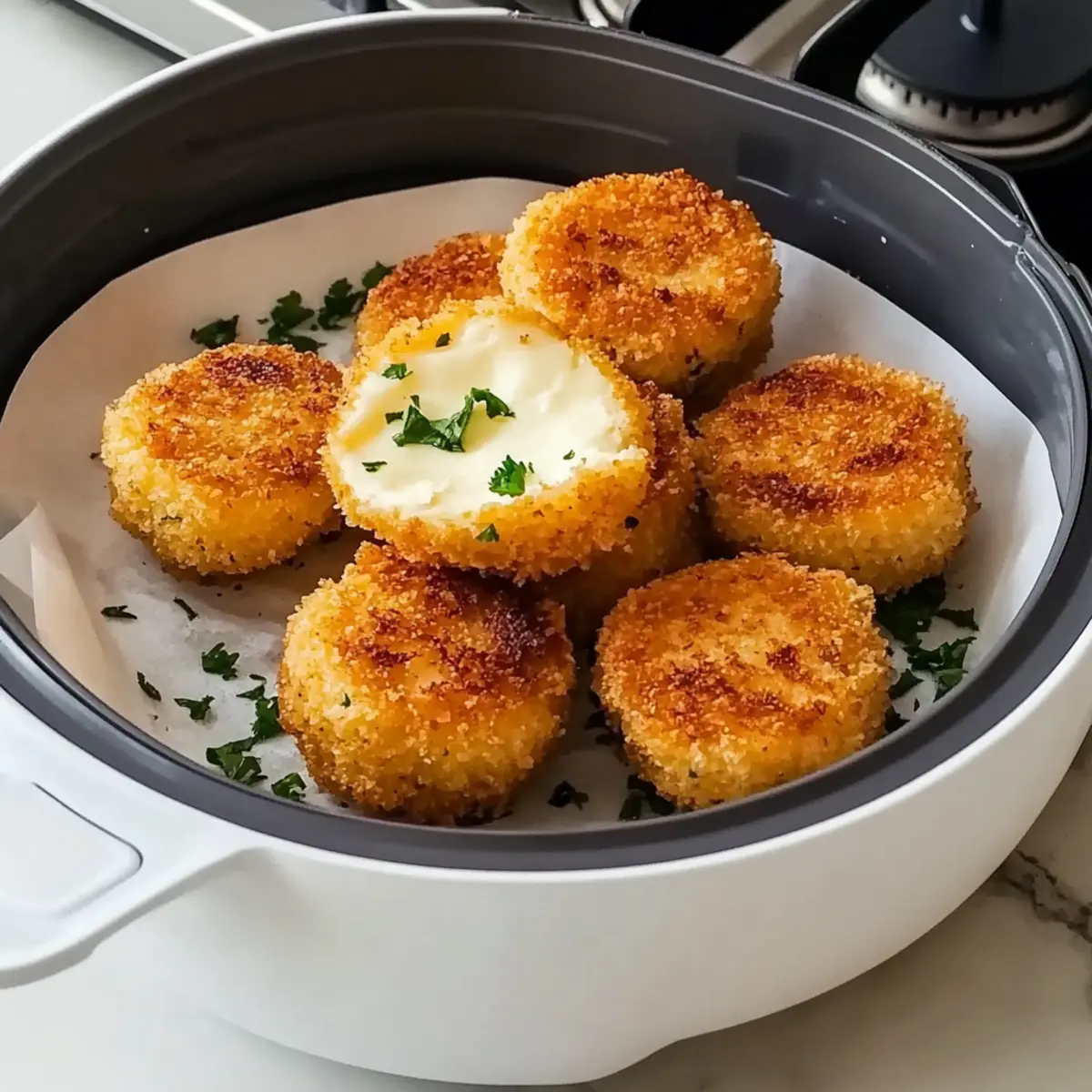 Air Fried Babybel Cheese