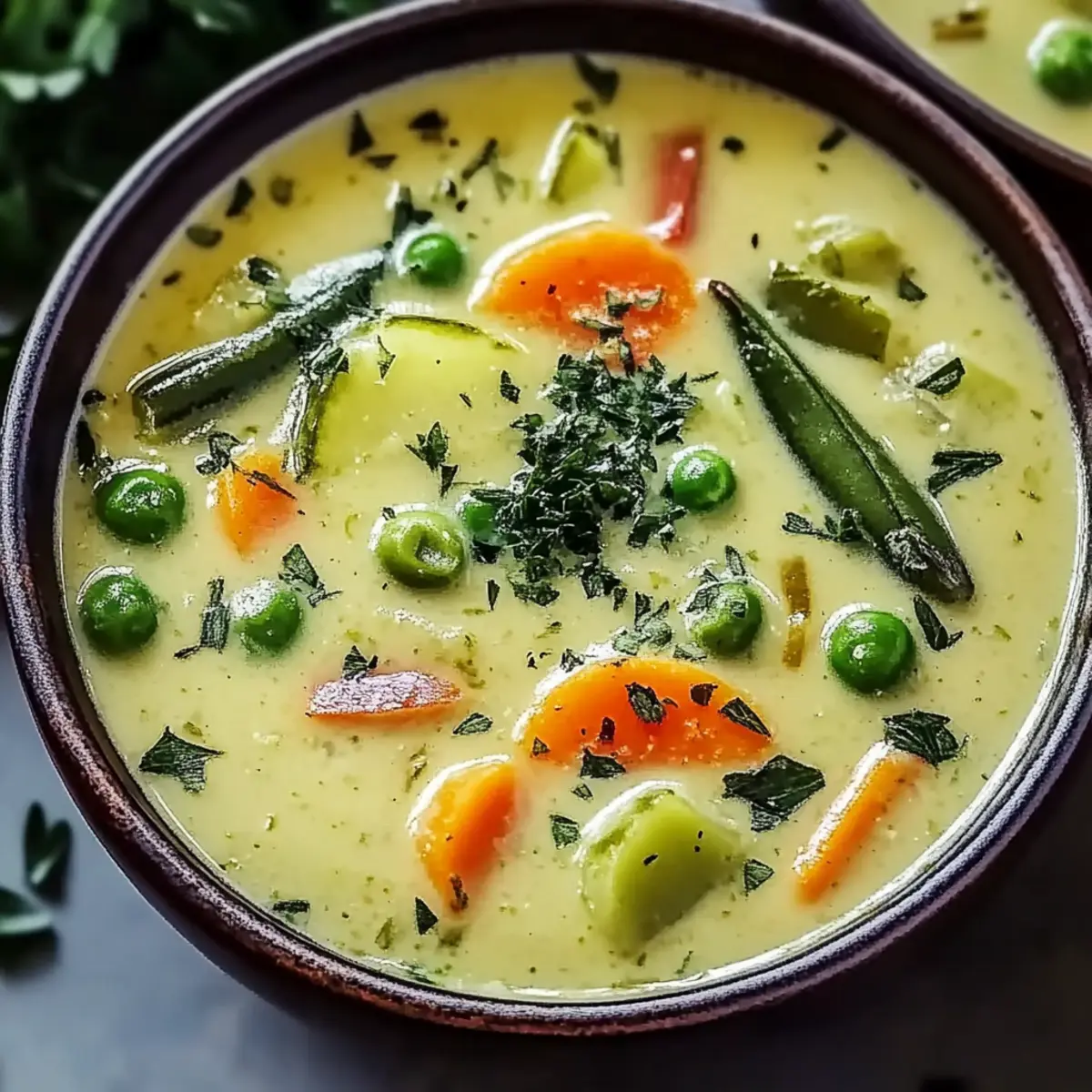 Creamy Spring Vegetable Soup