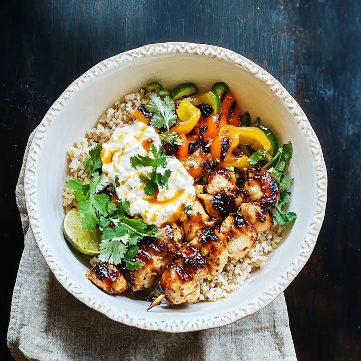 Honey Sriracha Chicken Bowls