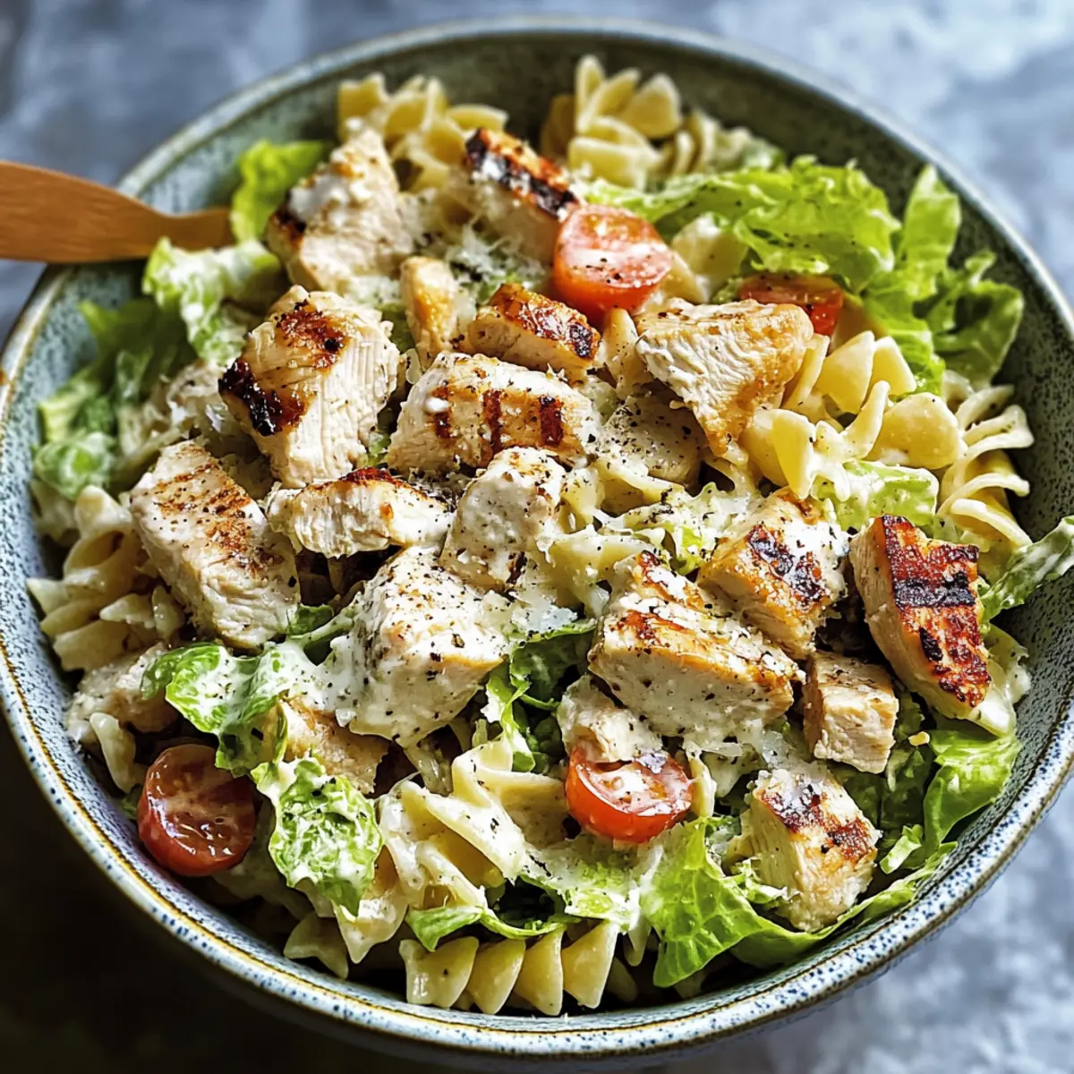 Chicken Caesar Pasta Salad