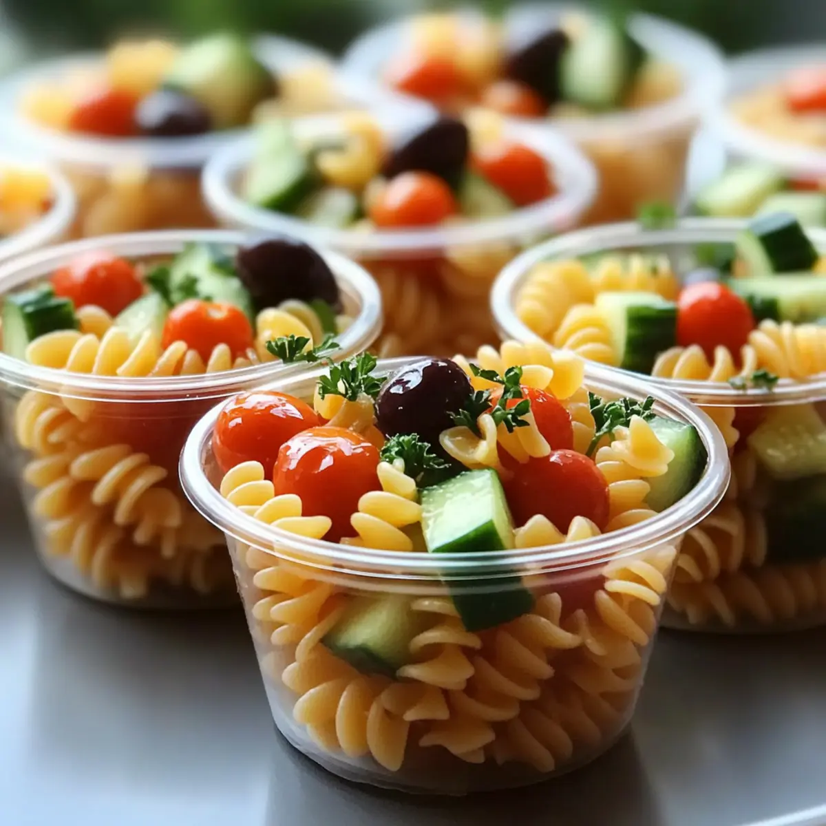 Pasta Salad Cups Recipe