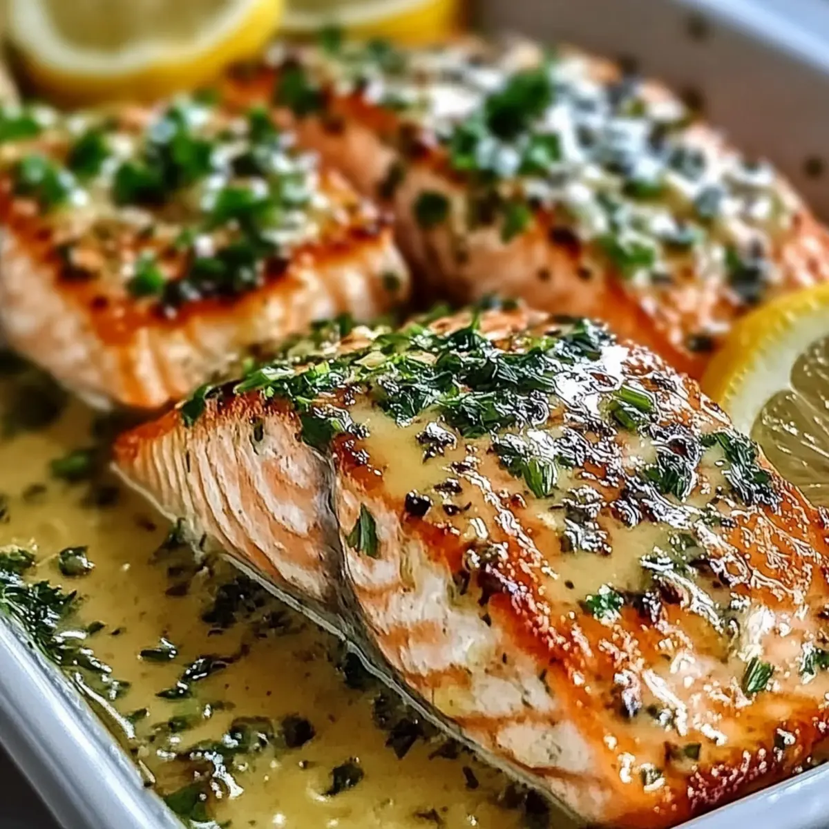 Garlic Butter Baked Salmon