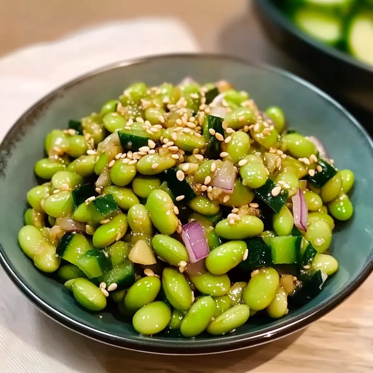 Yuzu Sesame Edamame Chopped Salad