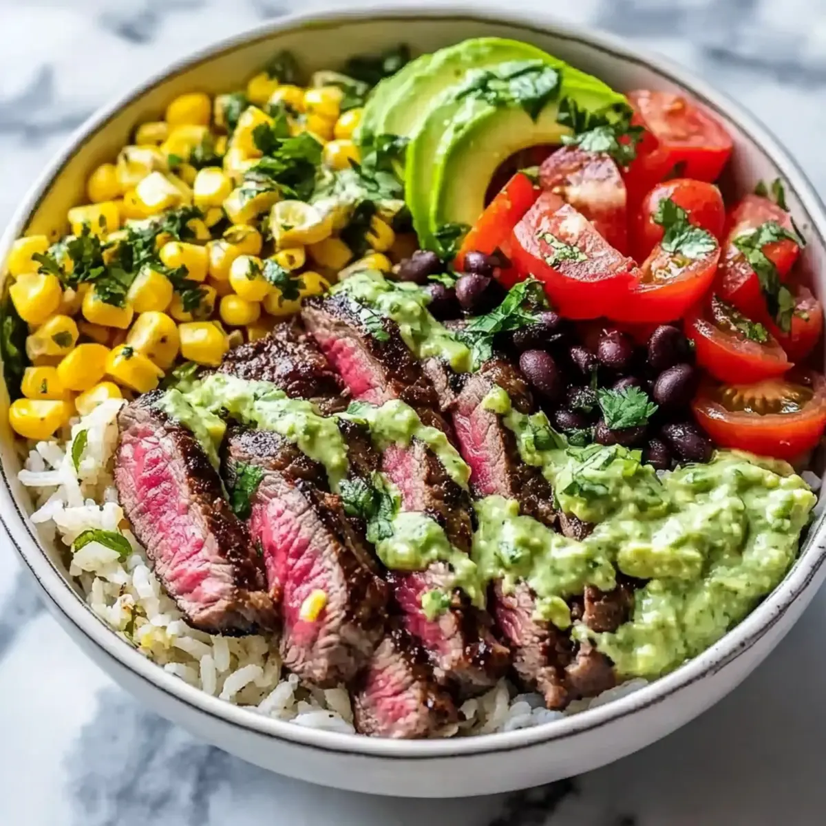 Cilantro Lime Steak Bowls