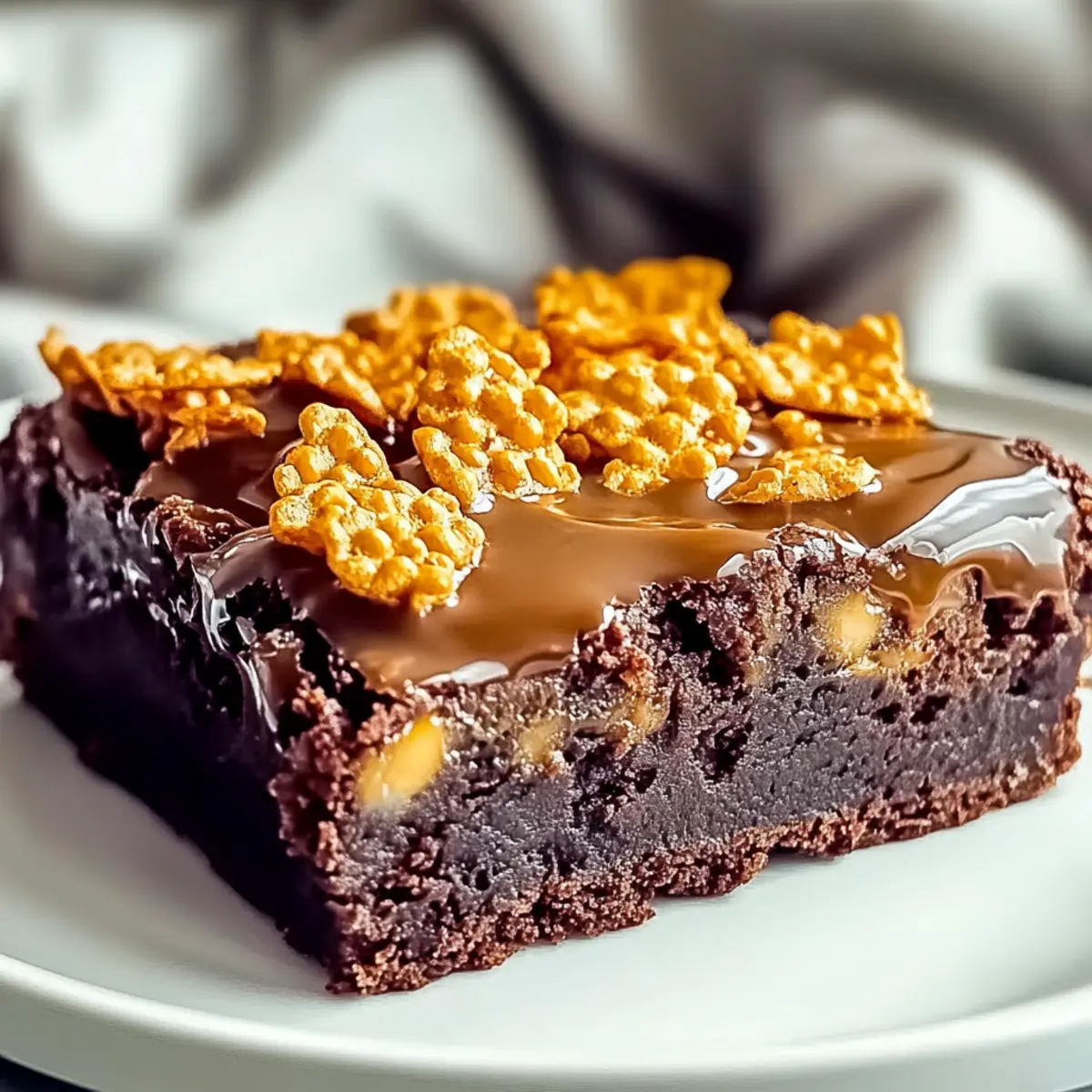 Caramel Cornflake Brownies