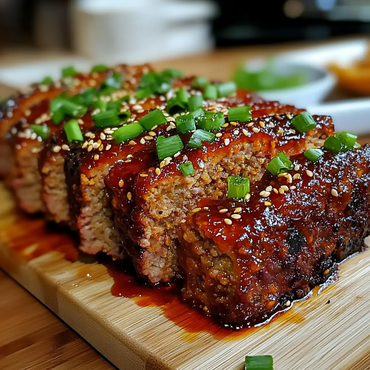 Sweet & Spicy Korean BBQ Meatloaf
