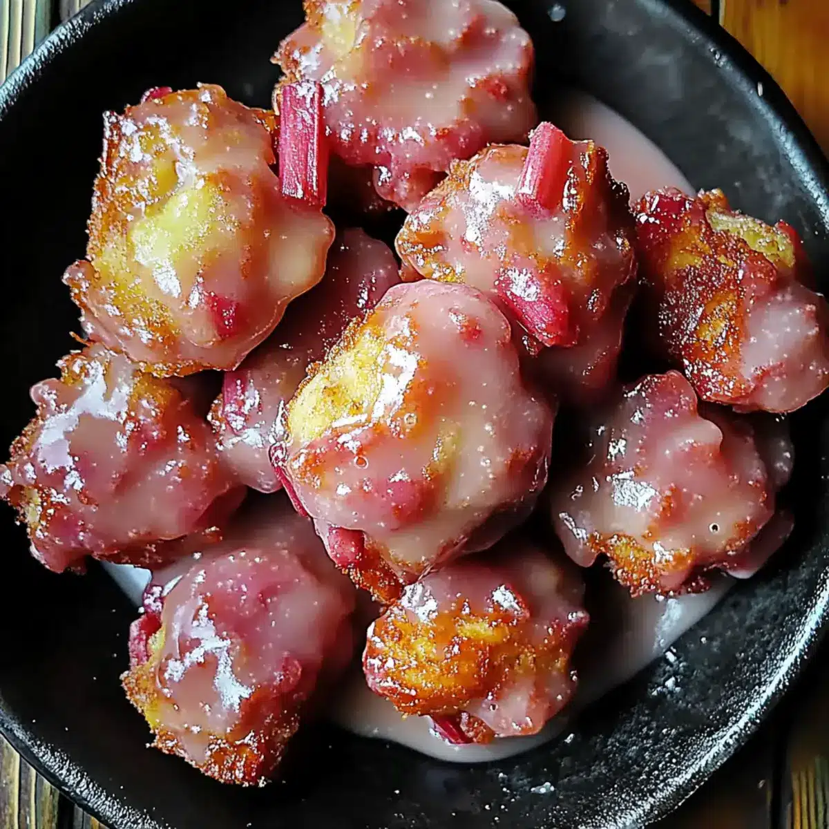 Rhubarb Fritters