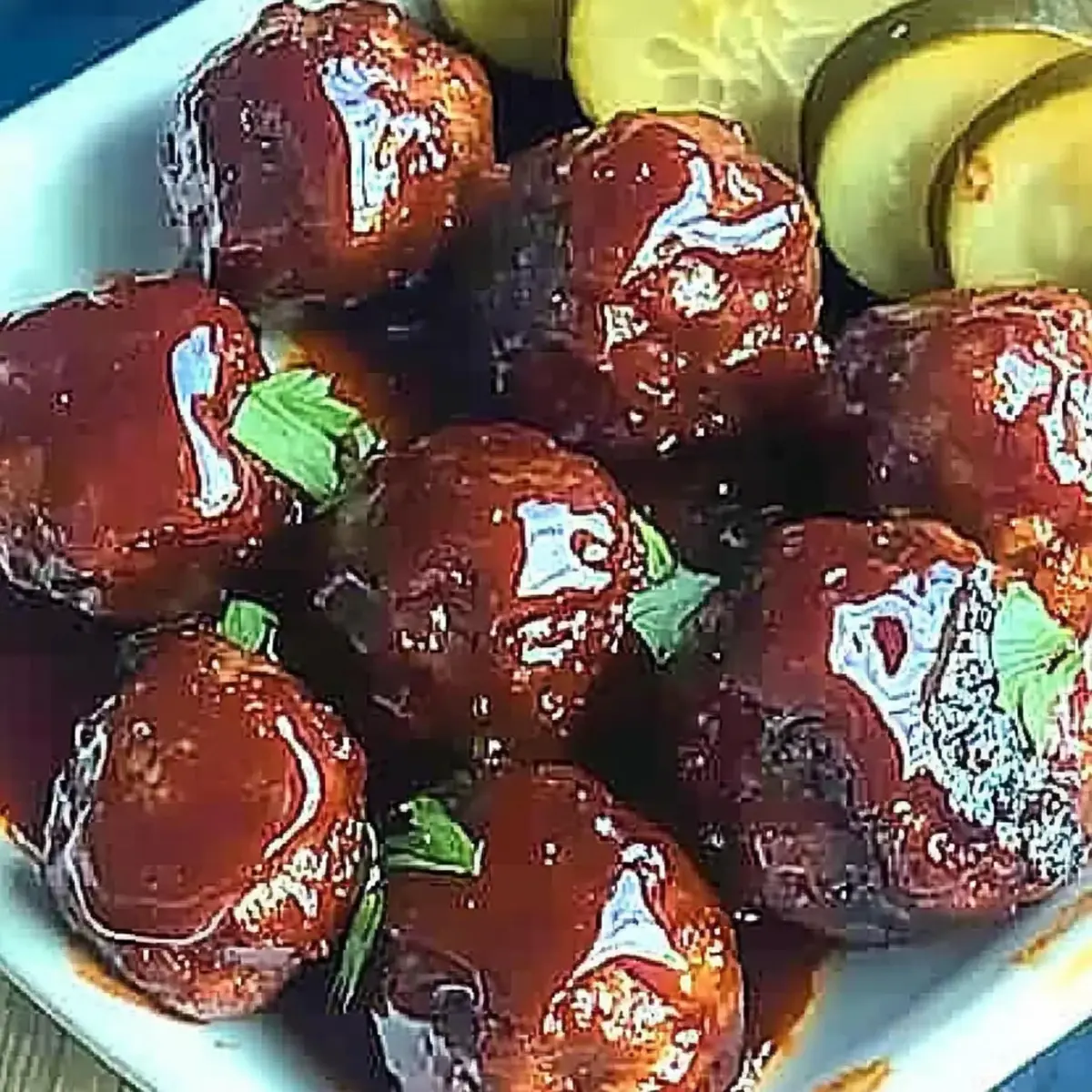 Grilled BBQ Meatballs
