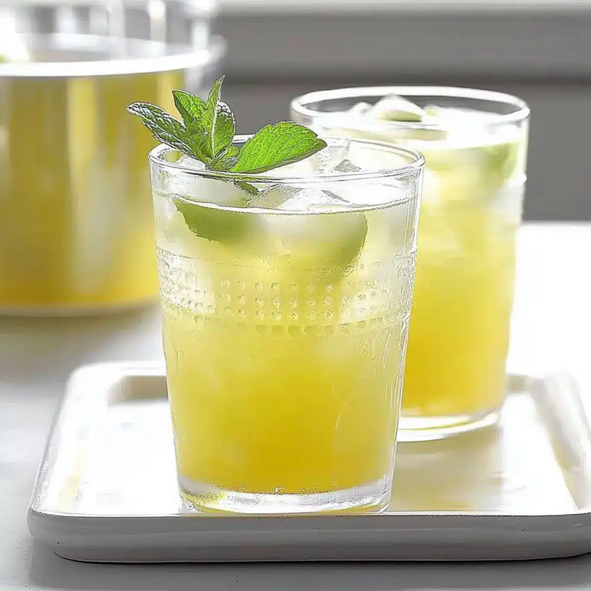 Iced Honeydew Mint Tea