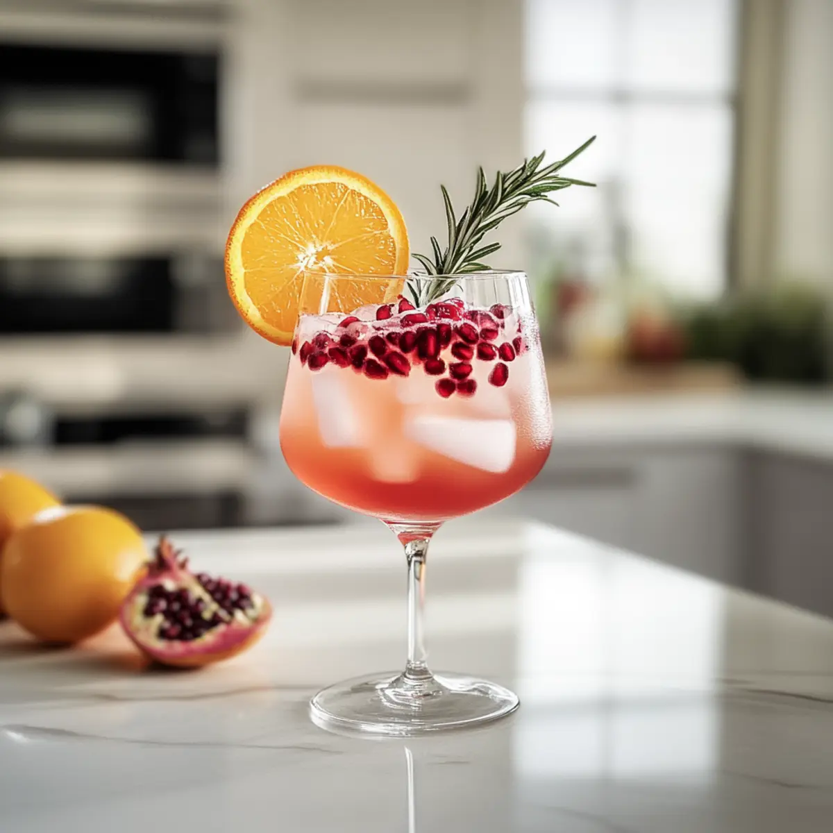 Orange Pomegranate Mocktail