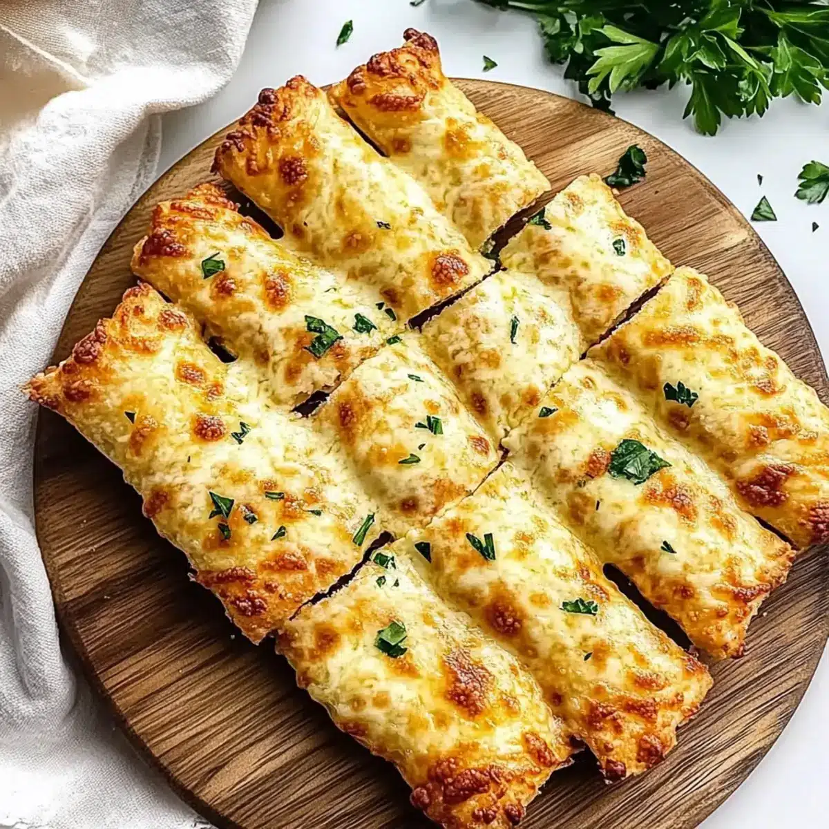Pizza Dough Cheese Sticks