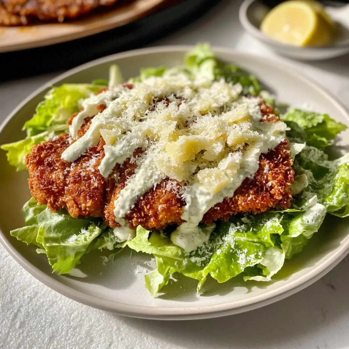 Crispy Chicken Caesar Salad