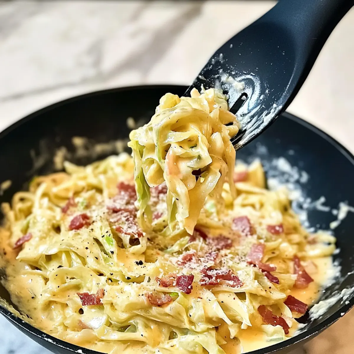 Cabbage Carbonara